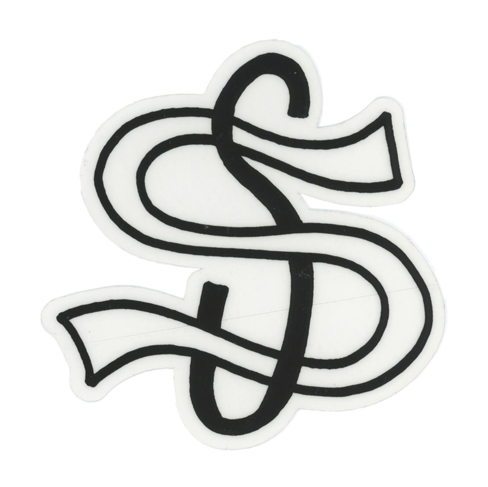 Stussy Rare Double S Graphic Black Sticker