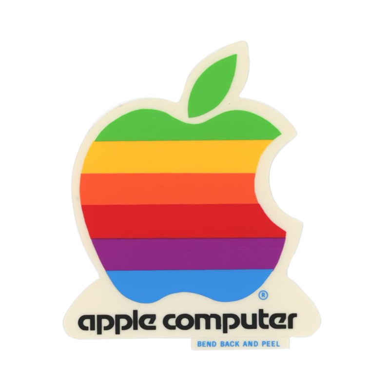 Apple Vintage Multicolor Logo Sticker | Rare Stickers