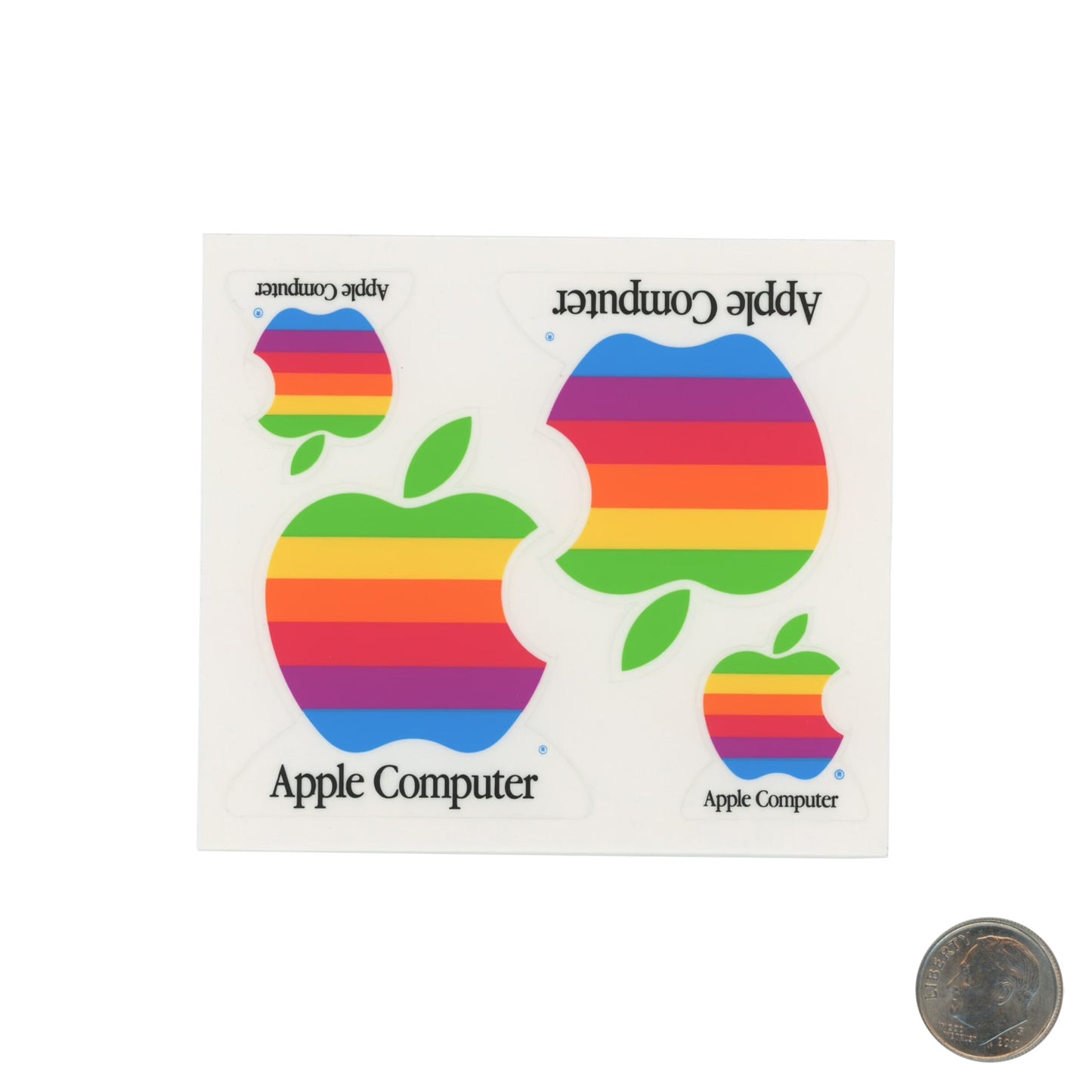 Apple Vintage Multicolor Logo Sticker Sheet