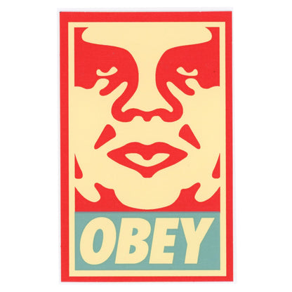 Shepard Fairey OBEY ORANGE BLUE Sticker