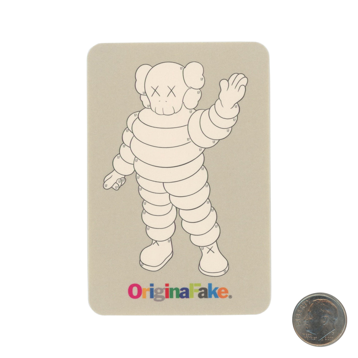 OriginalFake KAWS Hello Sticker